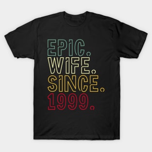 epic wife since 1999 - 23rd wedding anniversary gift for her T-Shirt